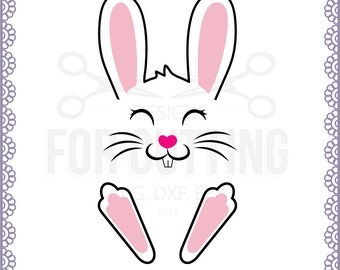 Download EXCLUSIVE Bunny Ears Monogram SVG and DXF File from ...