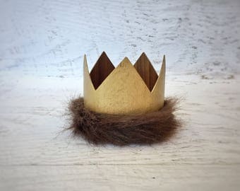 Where The Wild Things Are Party Supplies, Max Crown, Gold Crown, Wild Things Birthday, Wild Things Party, First Birthday Crown, Wild One