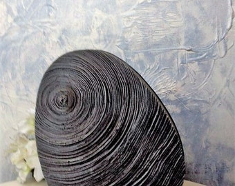 Concrete vase, cement vase, black concrete vase