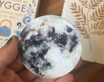 Watercolour Moon Sticker