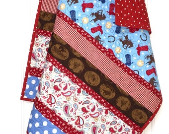 Western Baby boy Quilt, Cowboy Baby Quilt, baby boy quilt, western baby bedding, cowboy quilt, western baby blanket, baby quilt handmade