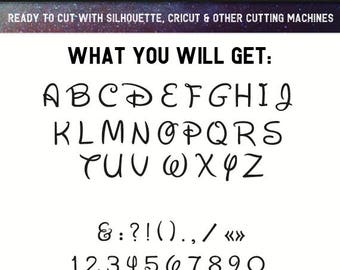 Disney Font Svg, Disney Font file svg, Disney svg files for Cricut, Disney svg files for Silhouette, Disney svg Designs, Font Files,svg file