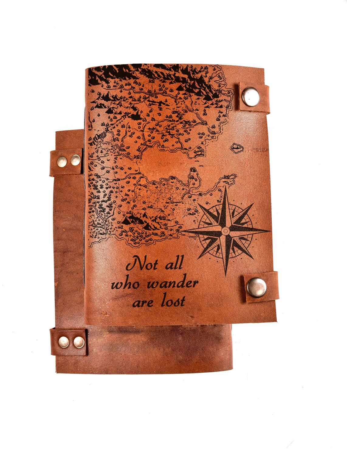 custom leather travel journal