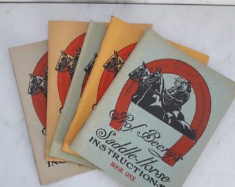 1944 Booklet Set, Prof. Beery's Saddle Horse Instructions