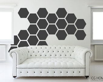 Hexagon Wall Decal 