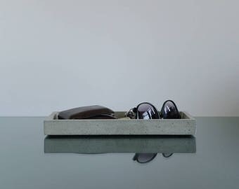 Concrete tray, Concrete Valet tray, Desk tray, Key Tray, Desk Organizer, Desk Accessories, Home decor, Office decor