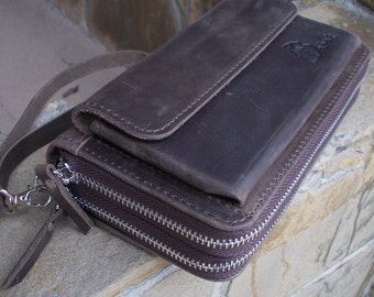 Leather Clutch + Zip around Wallet + Wristlet Wallet + Leather Wallet + Phone Wallet + Zippered Wallet + Wallet Case + Travel Wallet