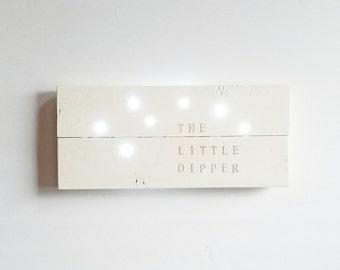 Neutral Nursery Decor, Little Dipper Light, Star Light, Dorm Room Decor, Star Wall Accent, Nursery Decoration, Star Nursery, Neutral Nursery