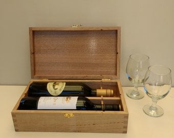 Anniversary wine box | Etsy