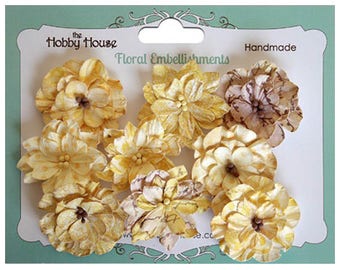 Boutique Paper Flowers - Vintage Blooms Lemon