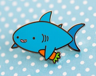 Shark Friends! – Vegan Shark – Hard Enamel Pin