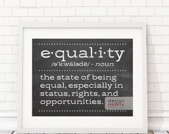 Equal Rights - Human Rights Quote - Protest Art Printable - Equality Poster - Equality for All - Gender Equality - Equality - Non Binary