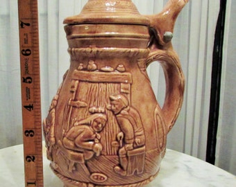 vintage beer stein jug, made in Holland