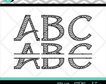 Chevron alphabet svg,svg Alphabet,Monograms svg,svg fonts,cricut svg,Split Alphabet svg,Chevron Letters svg, Chevron svg,svg cut files