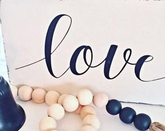 Farmhouse Love Sign, Rustic Love Decor, Love Decor, Love Sign, Love Wood Sign, Love Quote Wood Sign, Farmhouse Love