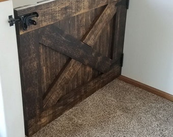 Barn Door Baby Gate | Rustic Gate | Wooden Gate | Pet Gate | Interior Gate | Safety Gate