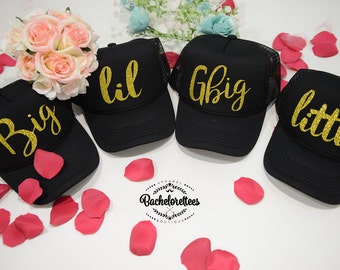 Little Big GBig GGBig Sorority hats, sorority hats, Little Big, Greek hats, Little sister, Big Sister, Big and Little hats, Reveal hats