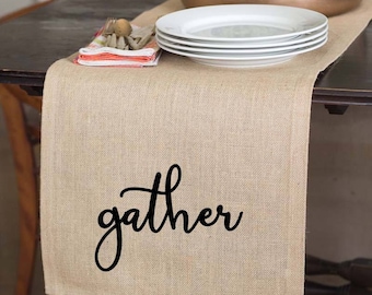 Farmhouse Table Runner, Country Rustic Table Runner, Wedding Gift For Couple, Burlap Wedding Table Runner, Wedding Runner, Newlywed Gift