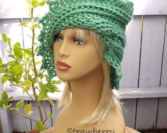 Crochet Hat Womens Hat Trendy African Beanie by strawberrycouture