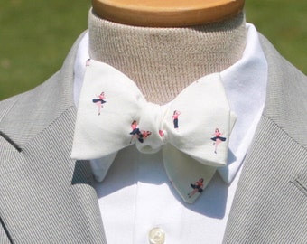Sailor Girl Bow Tie mens bowtie mens bow tie Pin Up Girl Bowtie Nautical bow tie ivory cream red black bowtie Freestyle Bowtie