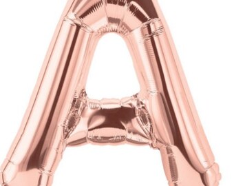 Sale 16" New ROSE GOLD LETTER Balloons Balloon Custom Kit Birthday Party Kids Pink Blush Bridal Baby Shower Wedding Engagement Party Prop