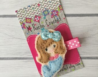 Mermaid hair clip, hair clip, mermaid, mermaid hair bow, girls hair clip, mermaid accessories, mermaid birthday, toddler hair clip