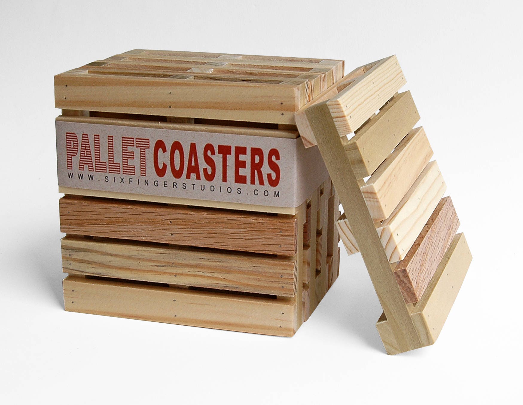 Pallet Coasters Set of Four