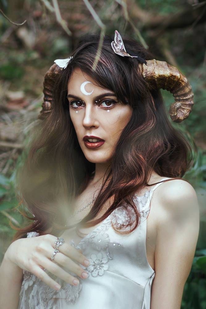 Faun Horns Cosplay Antlers Costume Ram Fairy headpiece