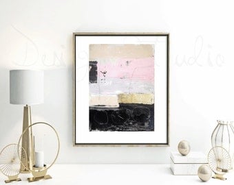 original abstract painting , gold leaf painting from listed artist Jolina Anthony
