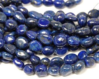 Lapis Lazuli Nugget Beads -15.5 inch strand