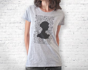 Jane Austen shirt-literary shirt-Jane Austen tank top-book quote tee-persuasion shirt-cool tank top-women tees-gift idea-NATURAPICTA-NPTS057
