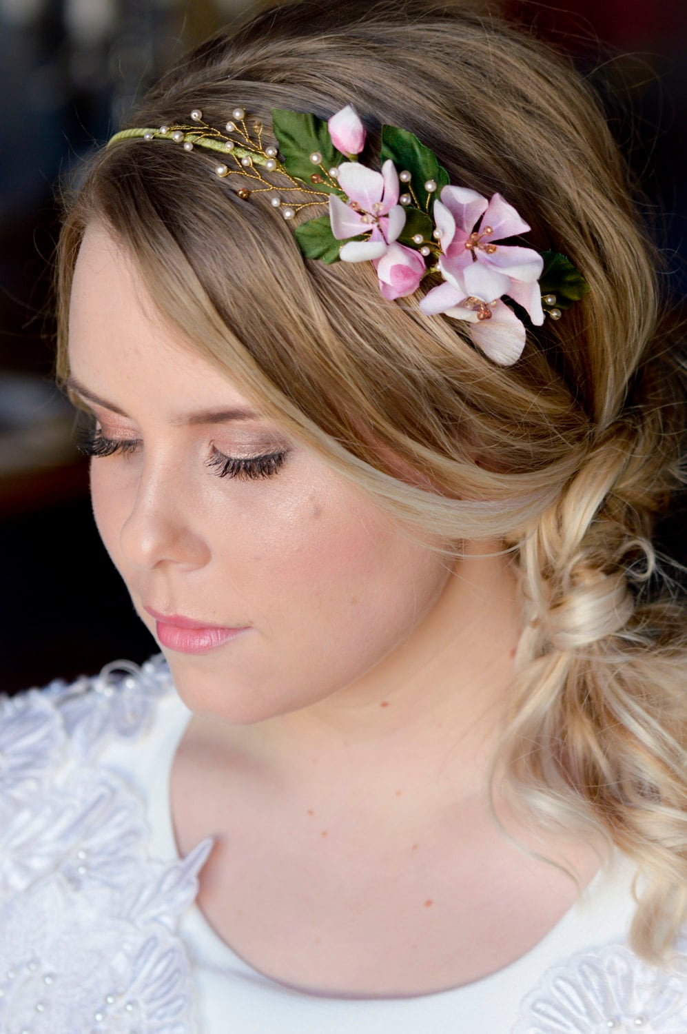 Floral Headband Wedding Hair Flowers Bridal Hair