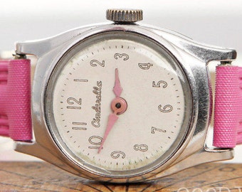 vintage disney cinderella watch - 1960's - us time - ladies' watch - girls' watch