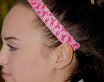 Breast Cancer Headbands for Women - Girls Headbands Gift for Her - Pink Headband Adult - Womens Headbands for Girls - Breast Cancer Gift