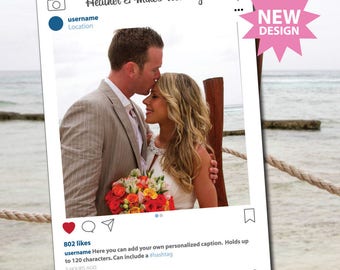 Instagram Frame Photo Booth Props, Photo Booth Prop, Instaframe, Social Media, Digital Download, Custom Design, Wedding Props