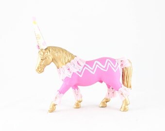 Custom Order Gold Horse -cake topper, circus, and birthday decor
