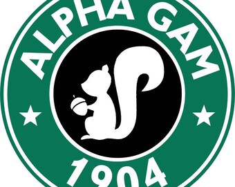 Sorority Sticker (ALPHA GAMMA DELTA, and others made to order)