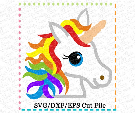 Rainbow Unicorn SVG Cutting File unicorn svg pony svg