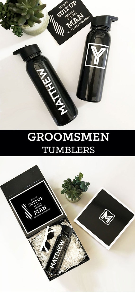Groomsmen Gift Ideas Personalized Sports Water Bottle
