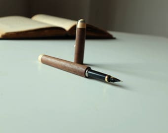 Wood Fountain Pen, Wood Pen, Wood Turned Fountain Pan, Handmade Pen, One of a Kind Pen, Gift for Him