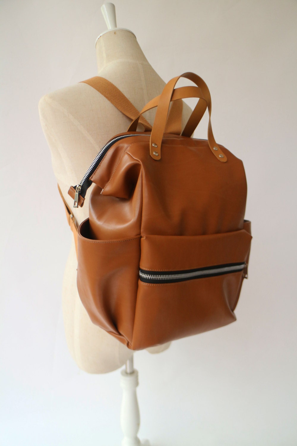 Diaper backpack bag Brown backpack bag diaper bag backpack