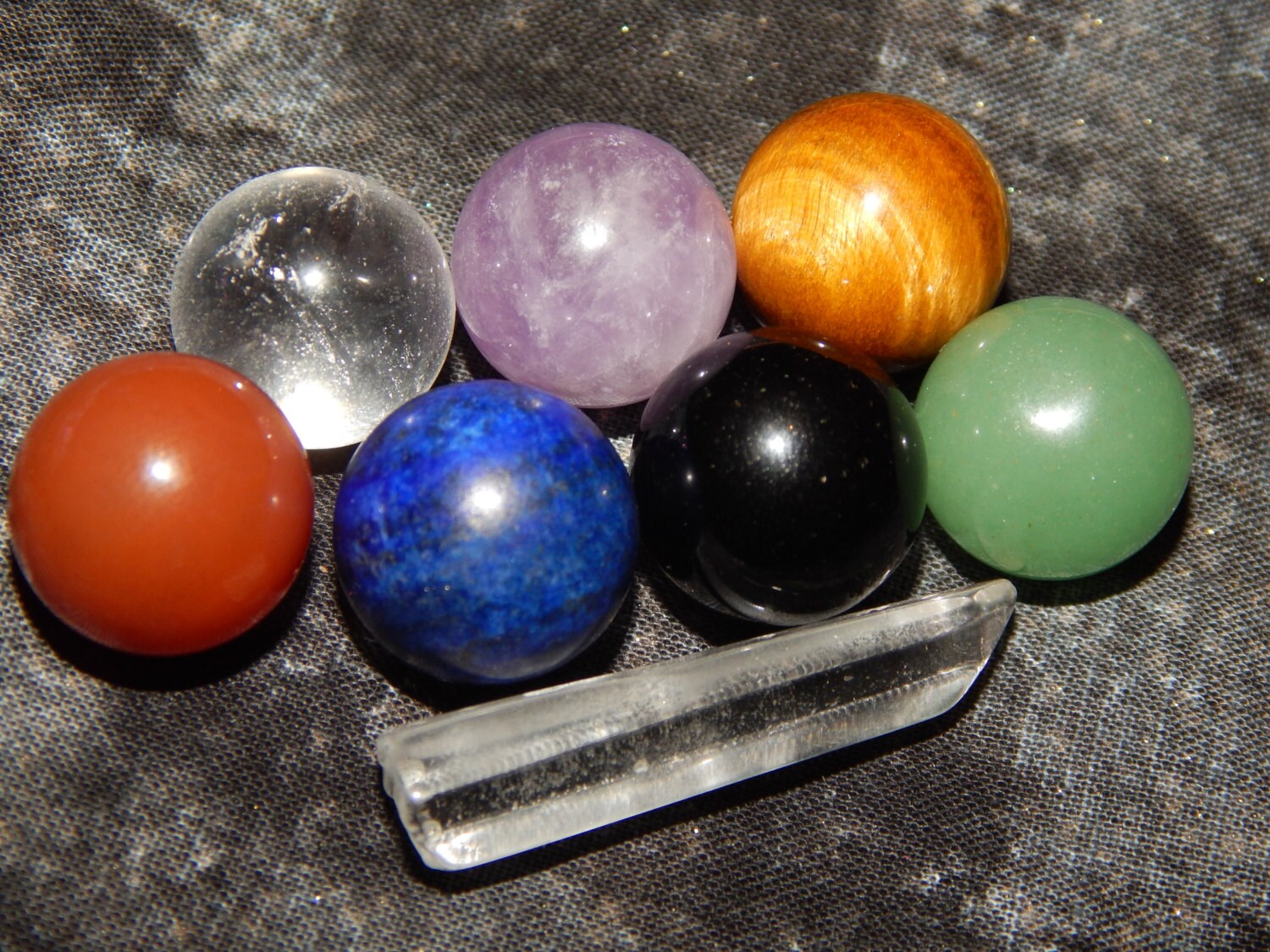 CHAKRA MARBLE SET Genuine Gemstone Marbles Chakra Meaning