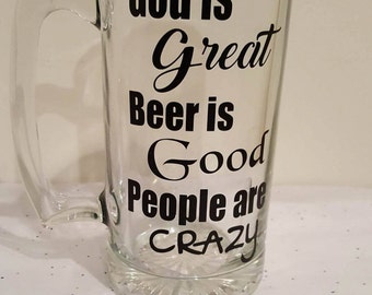 god is great beer is good shirt