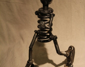 Running Man - Repurposed Scrap Metal Sculpture