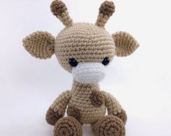 PATTERN: Crochet giraffe pattern - amigurumi giraffe pattern - crocheted giraffe pattern - giraffe toy tutorial - PDF crochet pattern