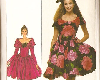 Simplicity 8715 Misses' 80's Prom Dress - Retro Prom - Size 14 Bust 36"
