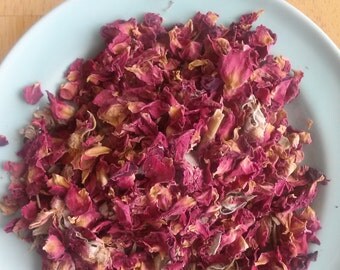 Organic Red Rose Buds & Petals, Dried Flowers, Herbal Tea, Oil, Salve, Herbal Bath, Rose Water, Potpourri, Facial Serum ingredient, supply
