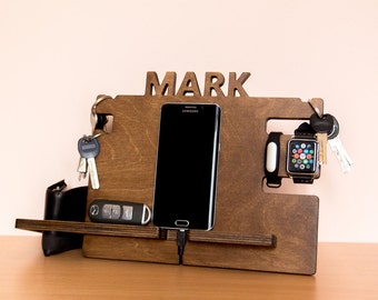 Personalized docking station – mens, boyfriend gift idea
