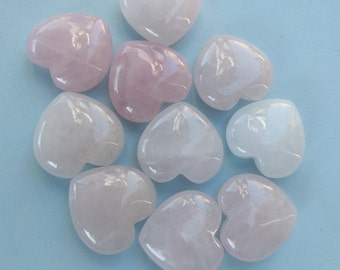 Rose Quartz Heart Crystal Heart Gemstone