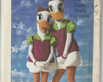 UNCUT Simplicity 7734 Disney Daisy Duck Costume Pattern Adult Size Medium